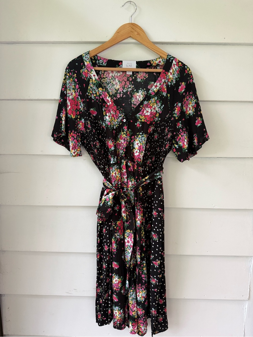 Seraphine Luxe Floral Bouquet Maternity & Nursing Dress- US size 14
